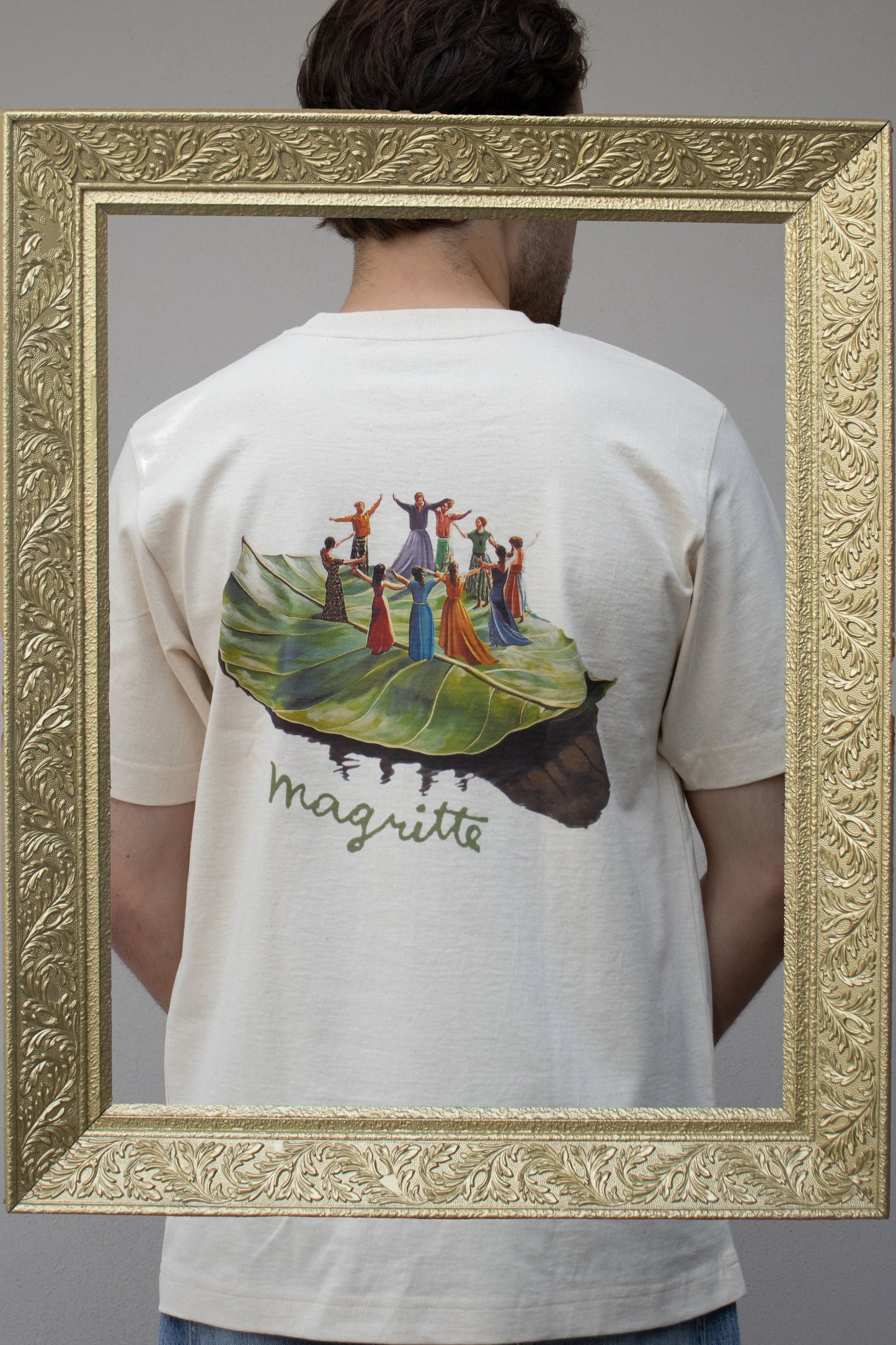 Floating Leaf Tee - Off-white