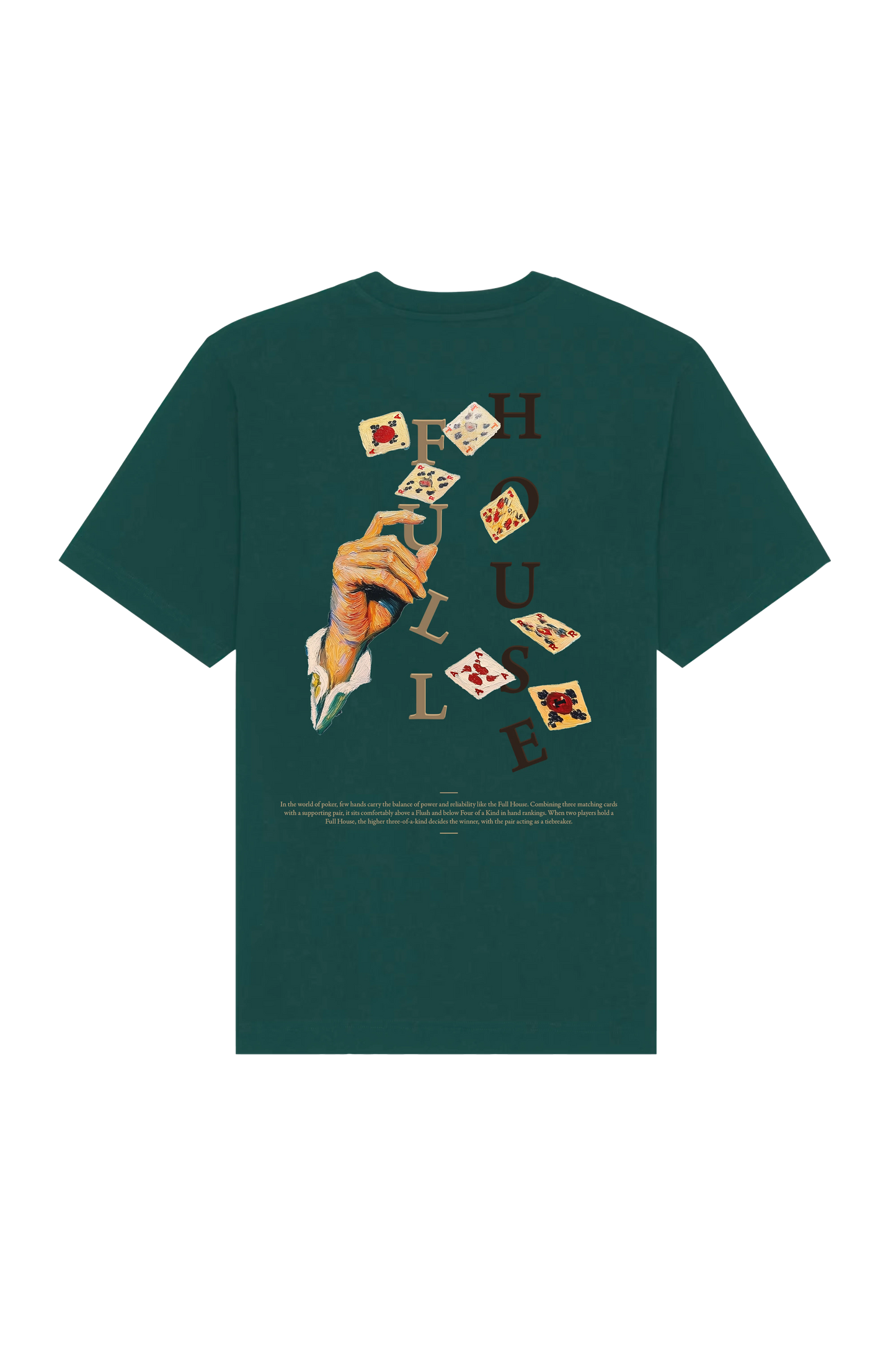 Full House Tee - Moss Green