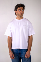 AR-T Boxy Tee - Dali's Melting Clocks White
