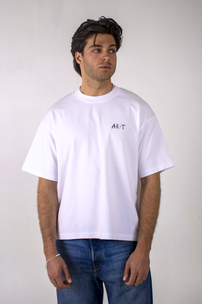 AR-T Boxy Tee - Lips White