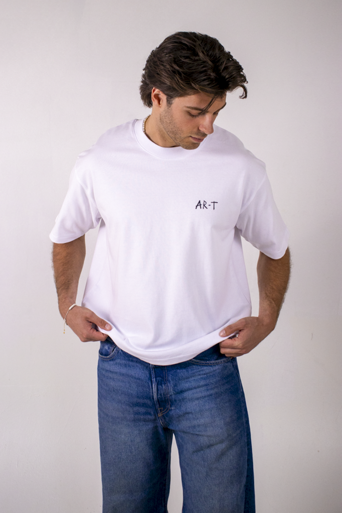 AR-T Boxy Tee - Let Go White