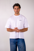 AR-T Boxy Tee - Dali's Elephants White