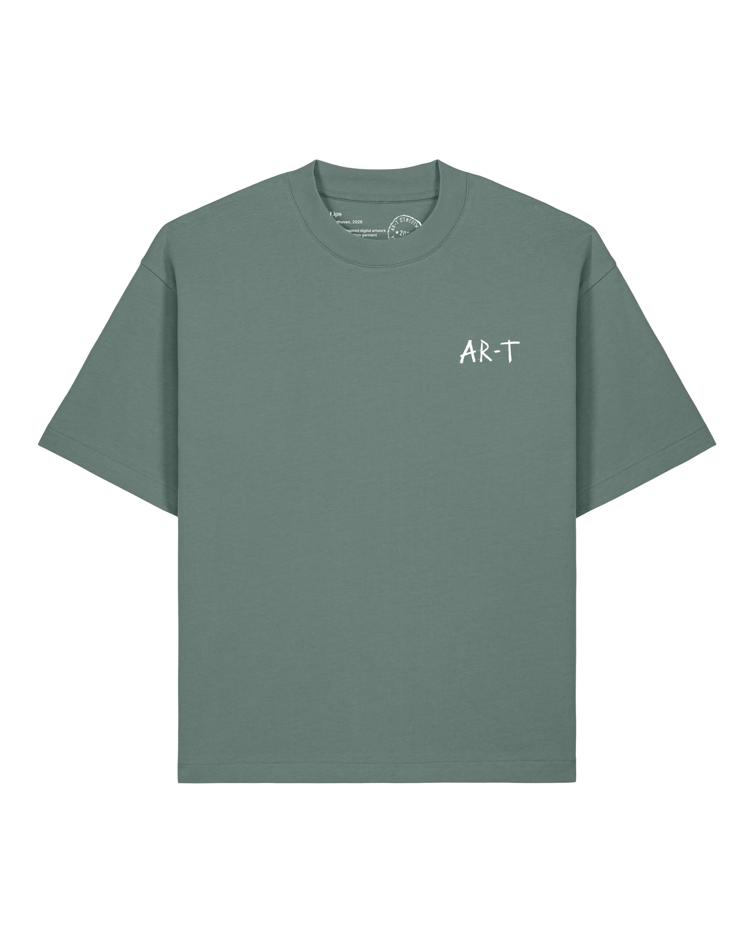 AR-T Boxy Tee - Lips Green