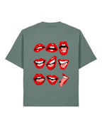 AR-T Boxy Tee - Lips Green