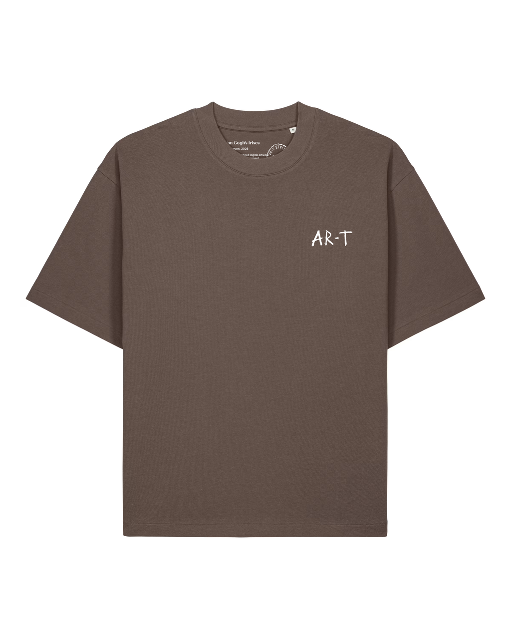 AR-T Boxy Tee - Van Gogh's Ireses Mocha