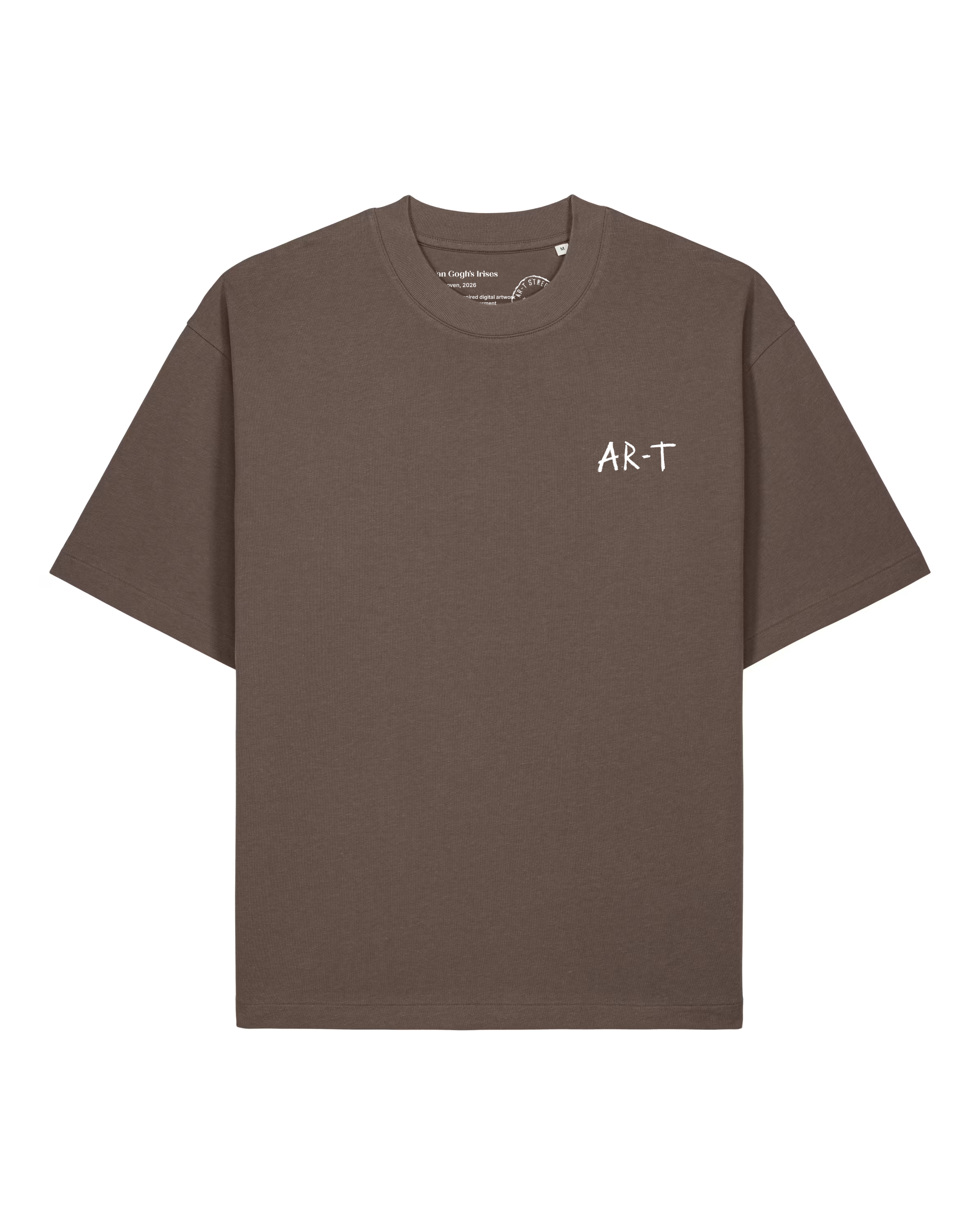 AR-T Boxy Tee - Van Gogh's Ireses Mocha
