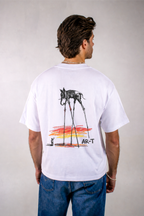 AR-T Boxy Tee - Dali's Elephants White