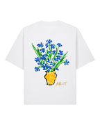 AR-T Boxy Tee - Van Gogh's Ireses White