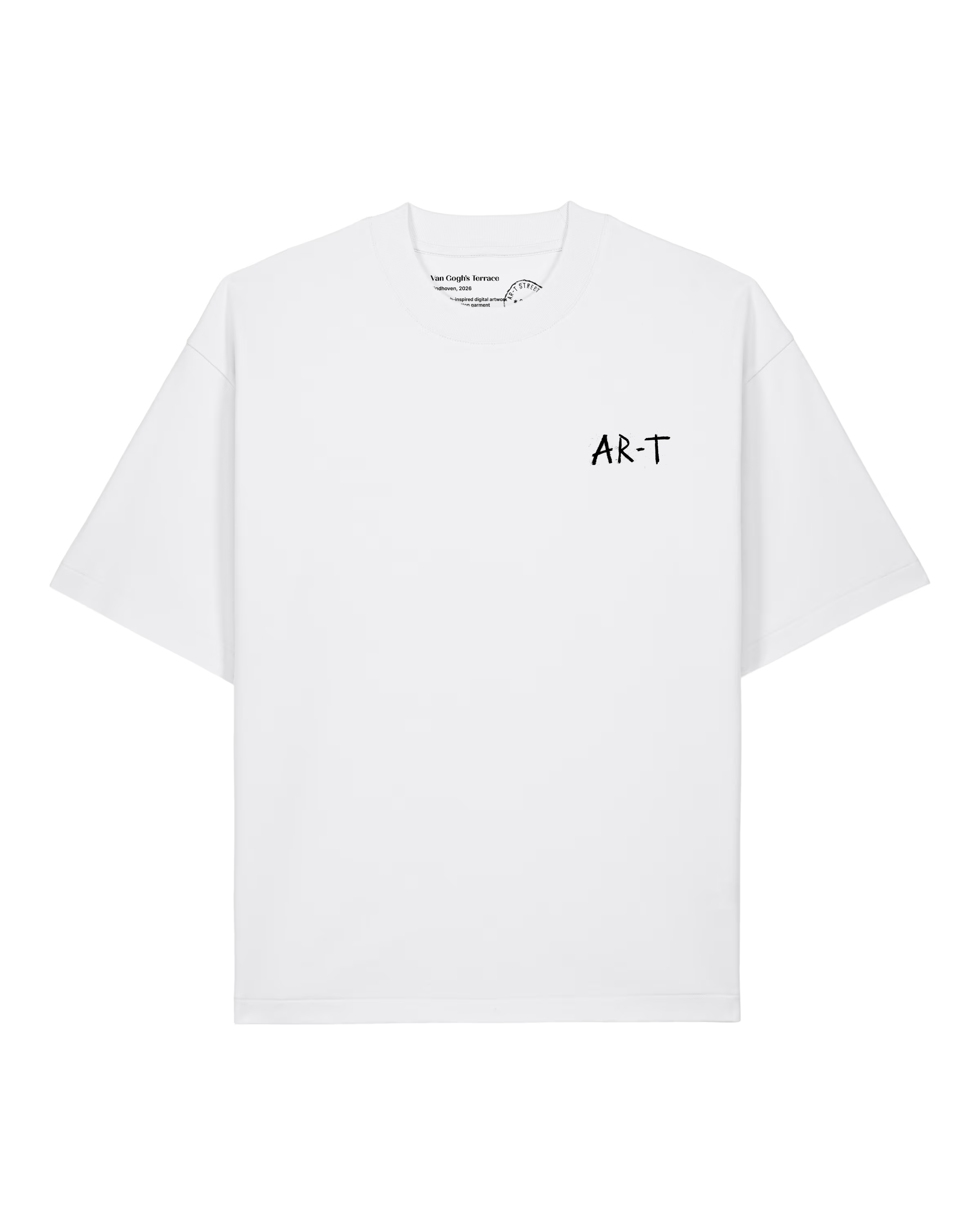 AR-T Boxy Tee - Van Gogh's Terrace White