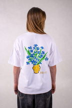 AR-T Boxy Tee - Van Gogh's Ireses White