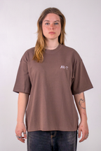 AR-T Boxy Tee - Van Gogh's Ireses Mocha