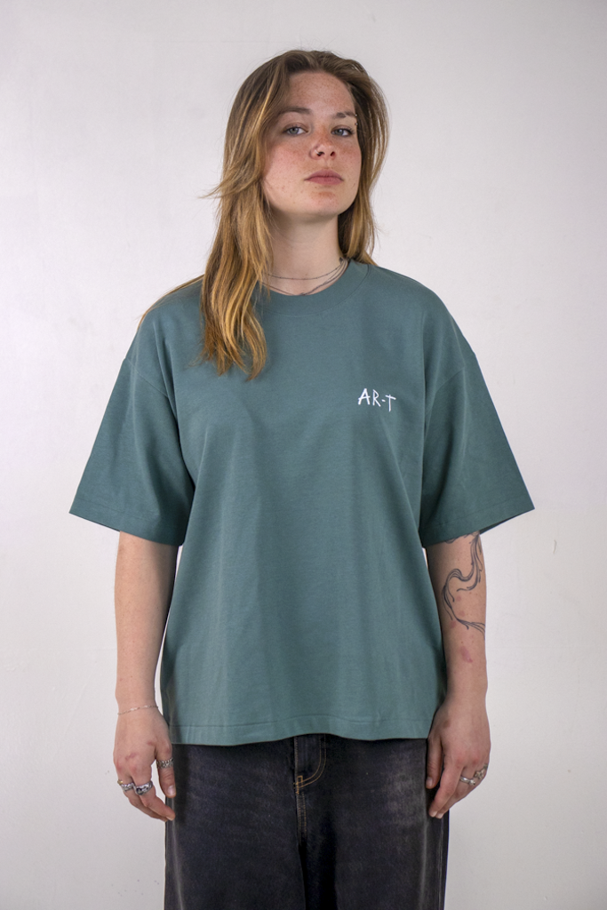 AR-T Boxy Tee - Lips Green