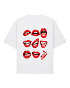 AR-T Boxy Tee - Lips White