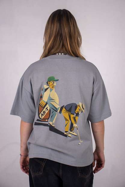 AR-T Boxy Tee - Cubic Golf Misty Grey