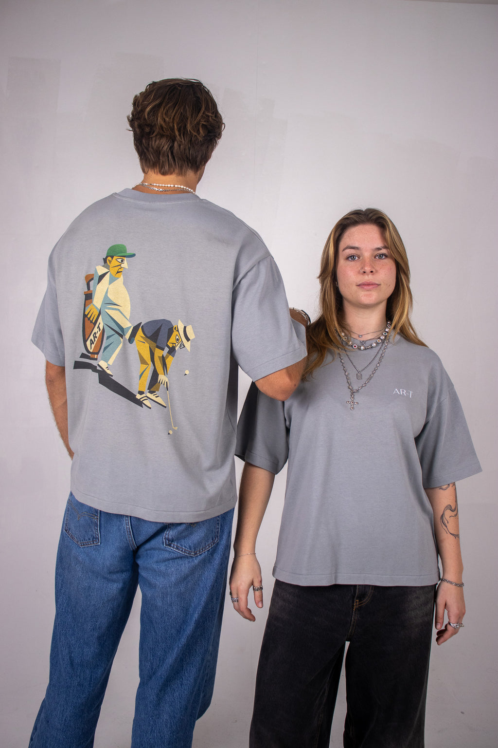 AR-T Boxy Tee - Cubic Golf - Misty Grey