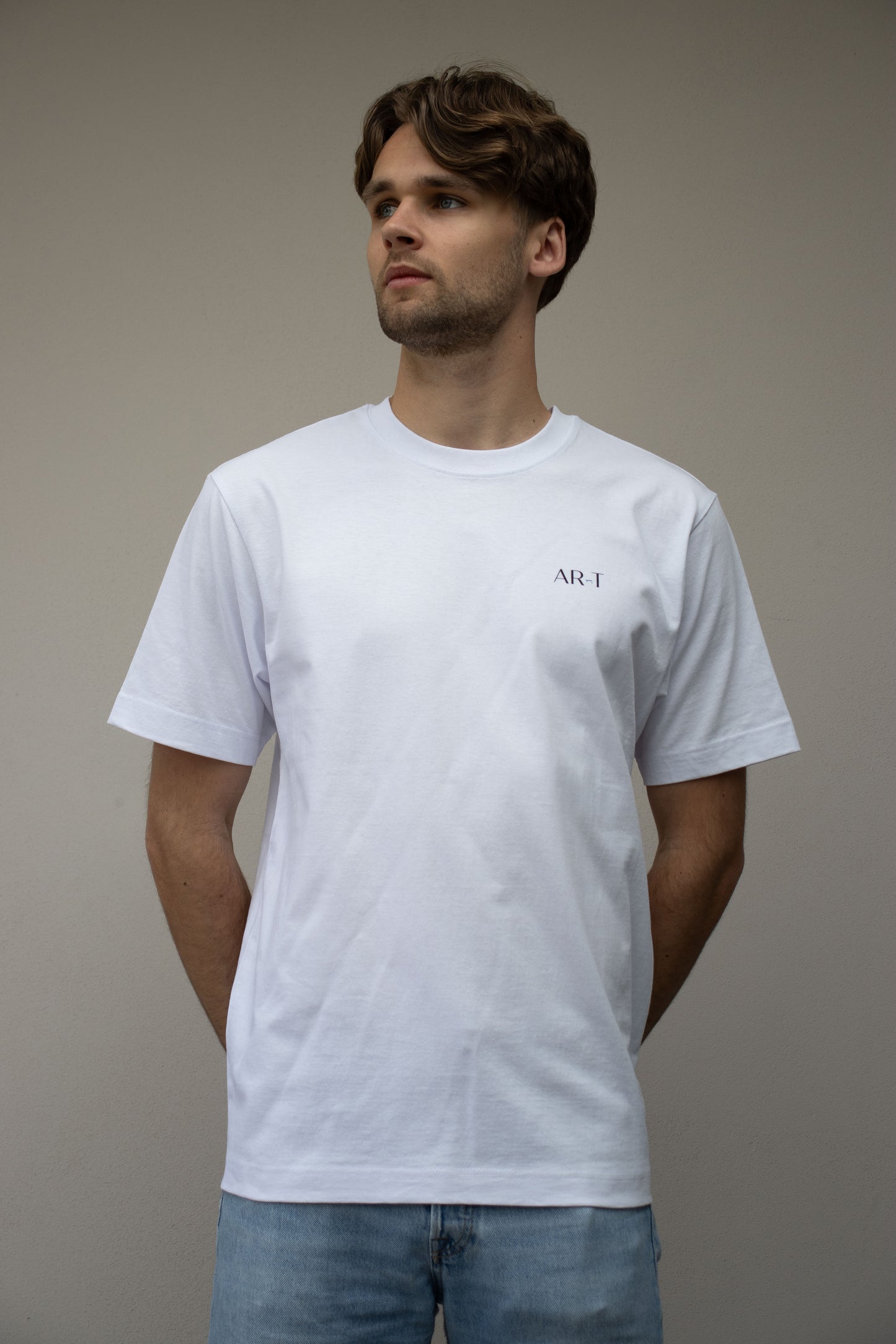 Floating Leaf Tee - White