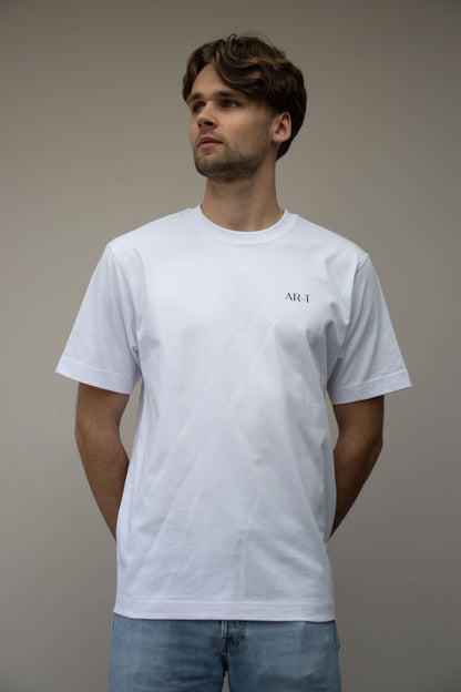 Floating Leaf Tee - White