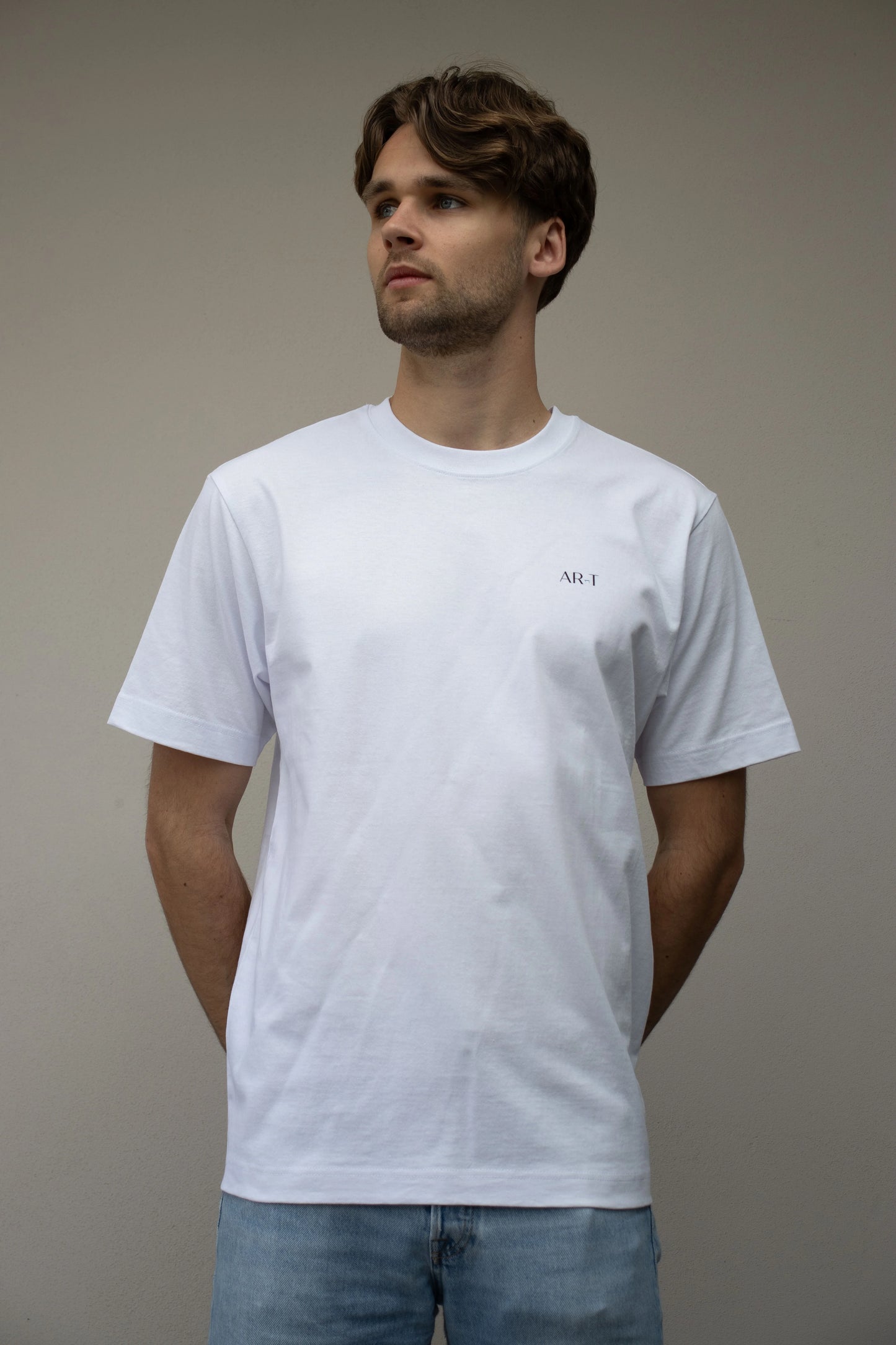 Floating Leaf Tee - White