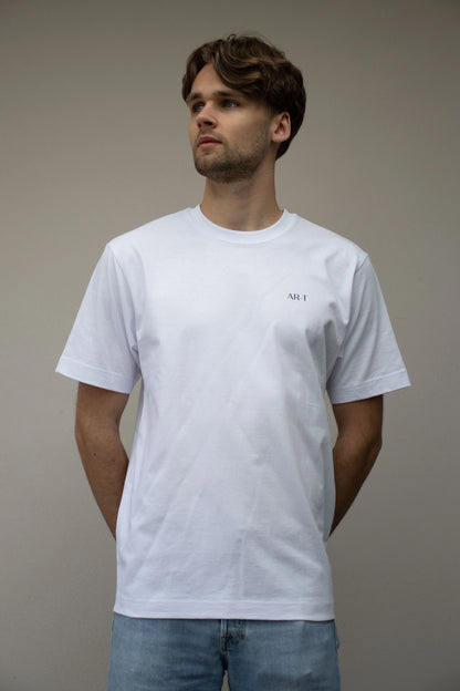 Floating Leaf Tee - White