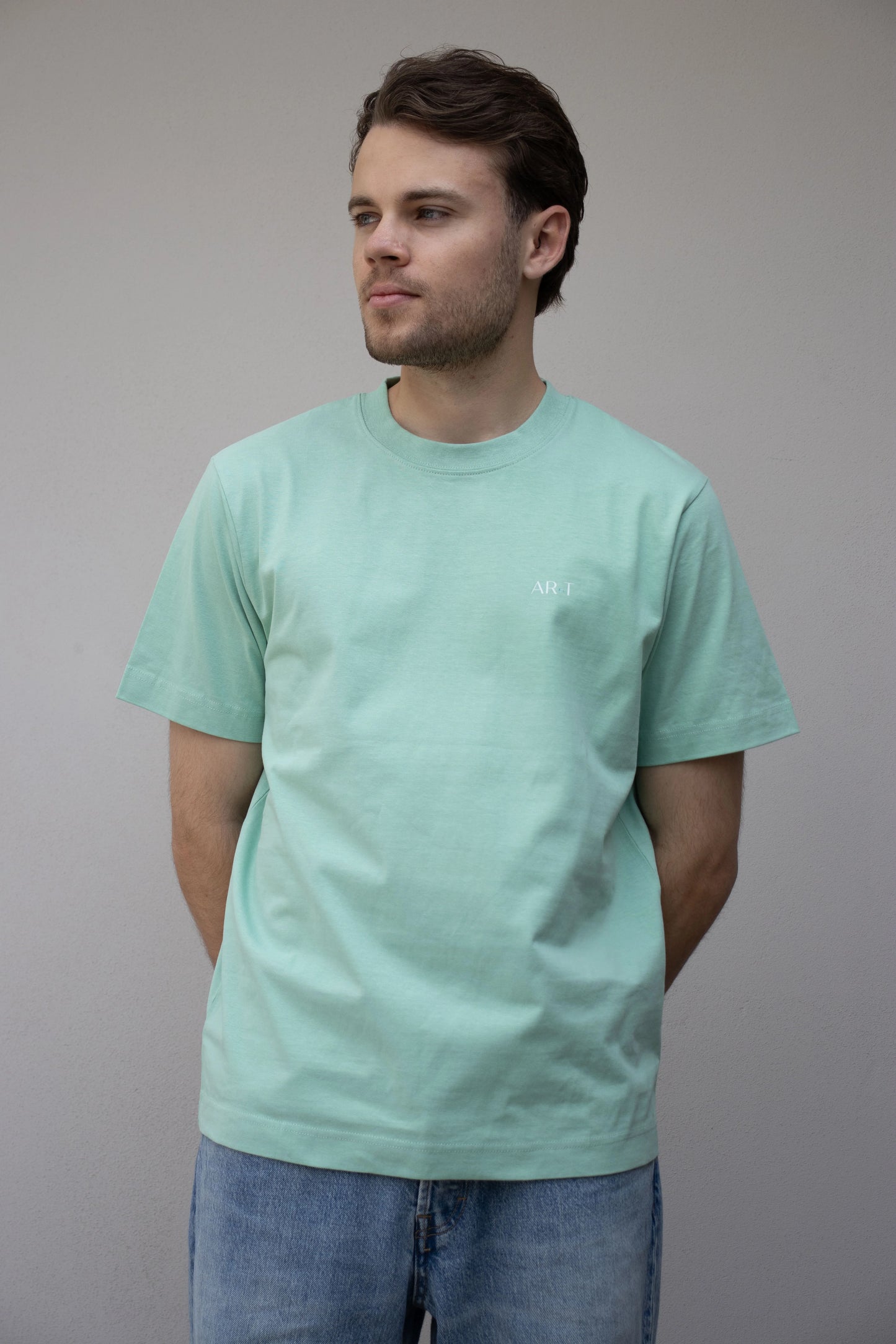 Floating Leaf Tee - Mint Green