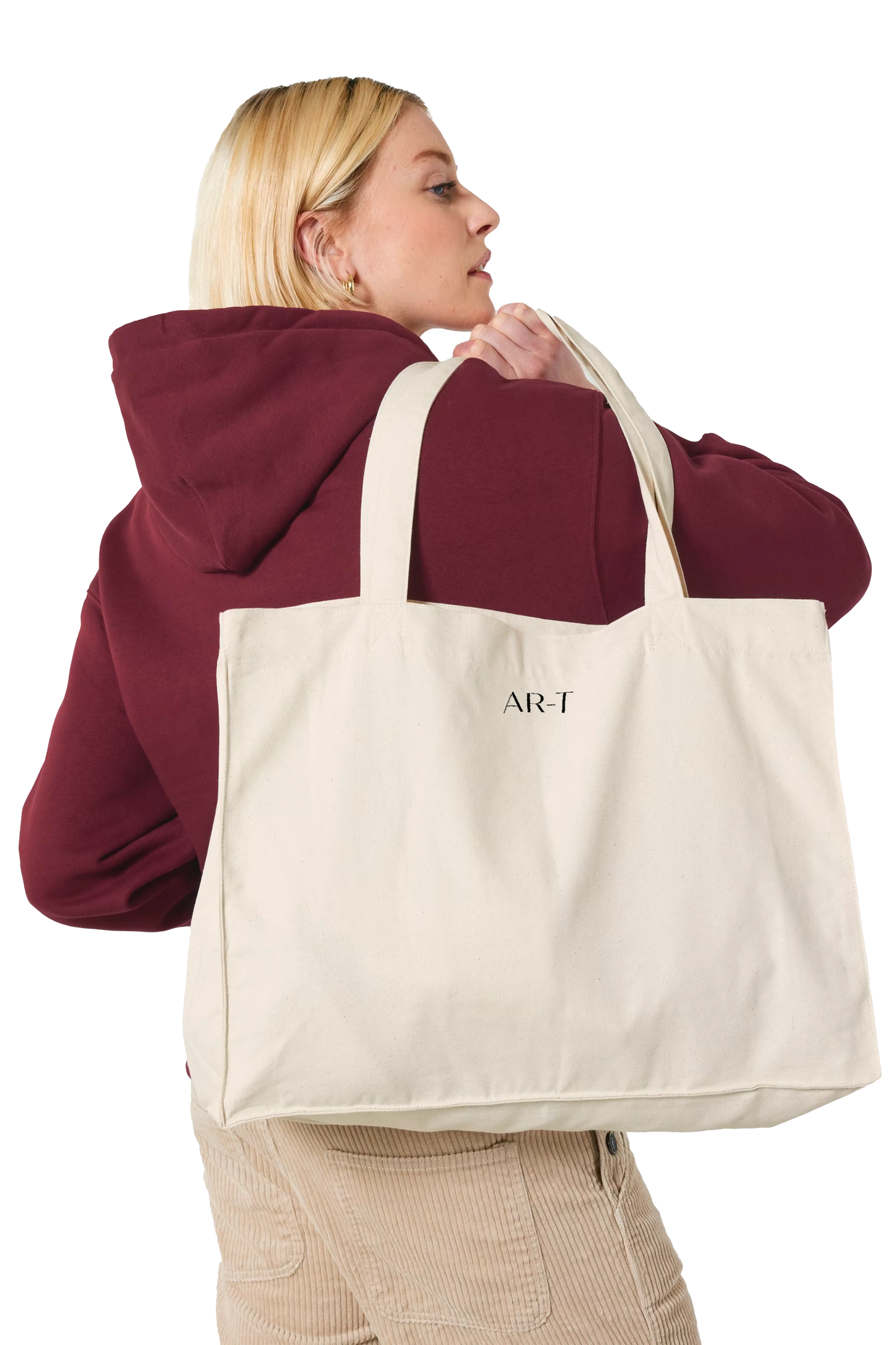 Canvas Shopper Bag - Off-white