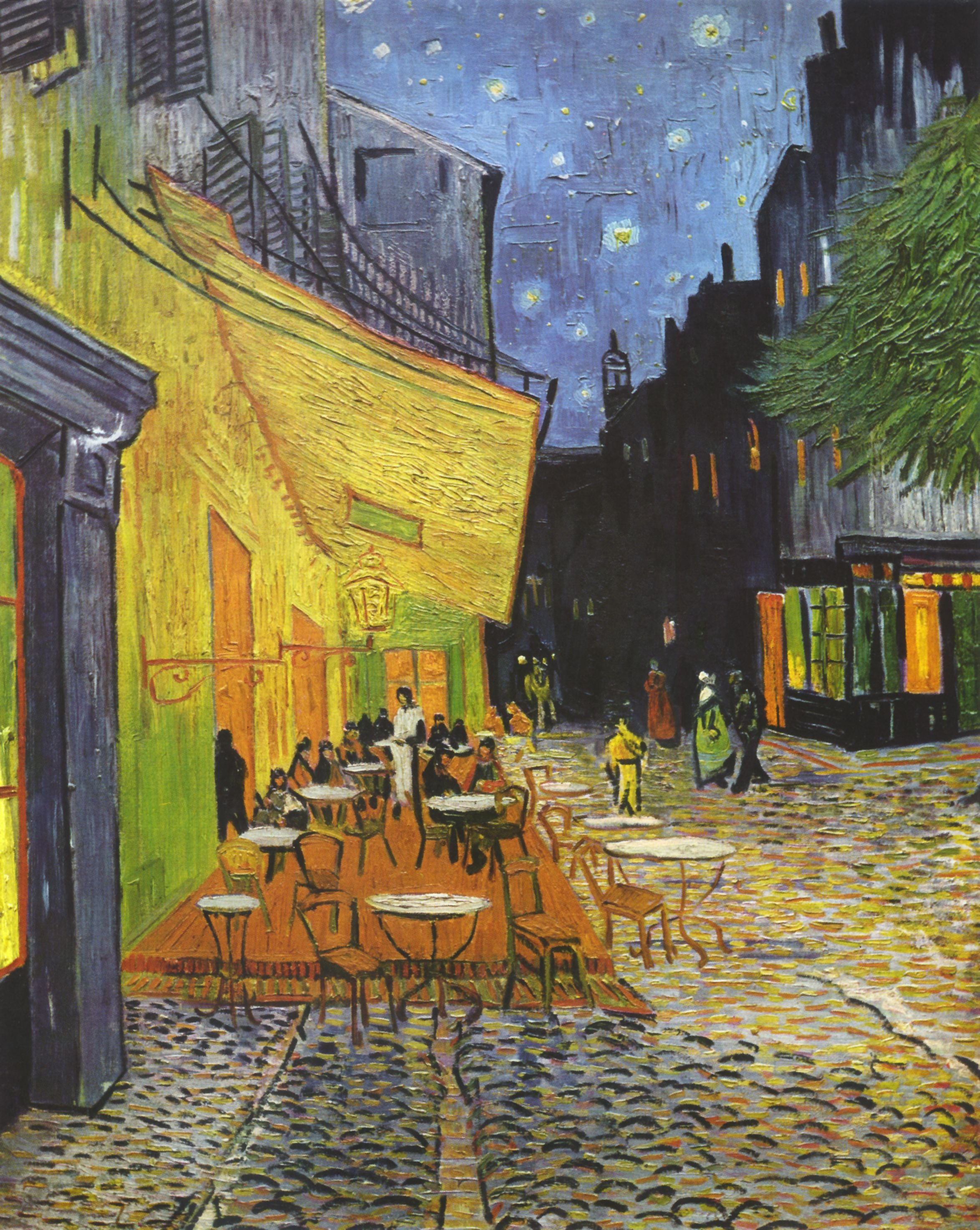 AR-T Boxy Tee - Van Gogh's Terrace White