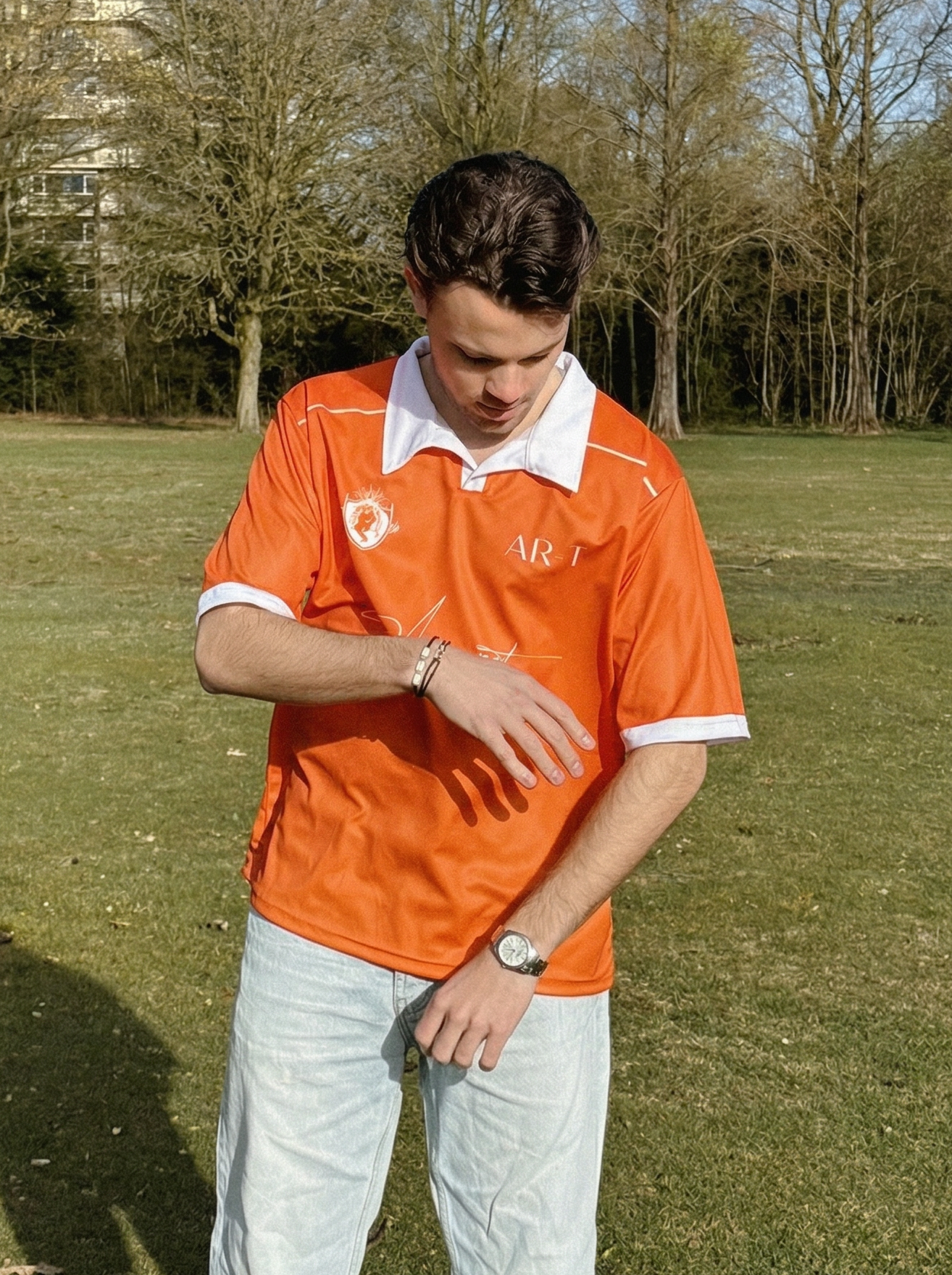 AR-T King's Day Retro Football Jersey - Orange | PRE-ORDER