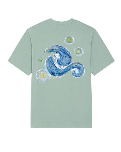 Starry Waves Tee - Aloe