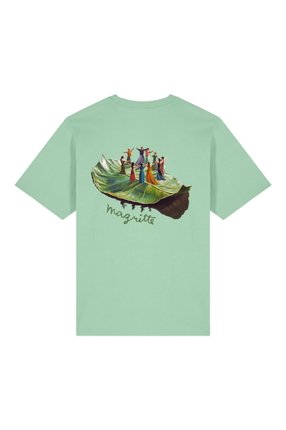 Floating Leaf Tee - Mint Green