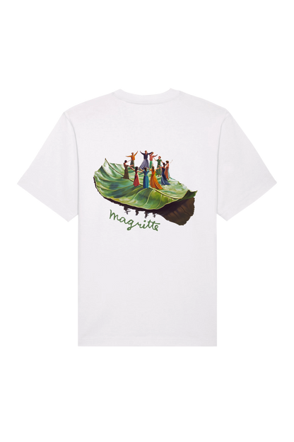 Floating Leaf Tee - White
