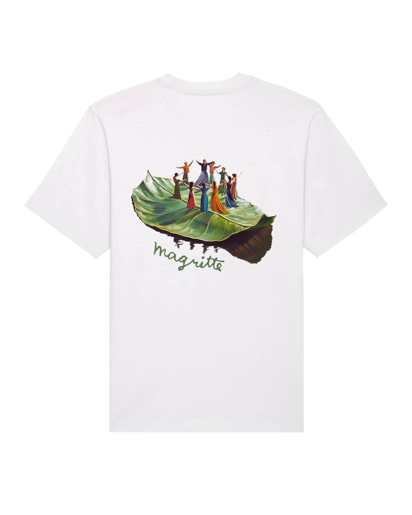 Floating Leaf Tee - White