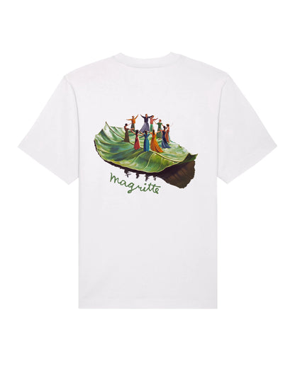 Floating Leaf Tee - White