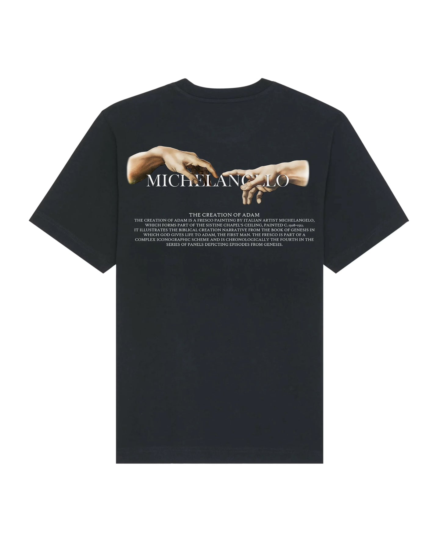Creation of Adam Tee - Black